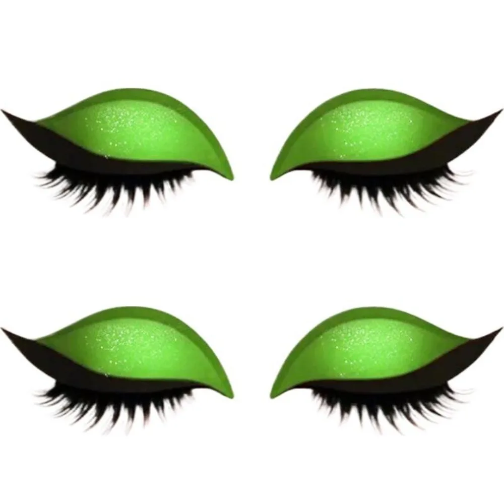 

2 Pairs Self-Adhesive Lazy Eyeshadow Eyelash Patch Reusable Quick Makeup Waterproof Eyeliner Sticker Easy Use Trendy