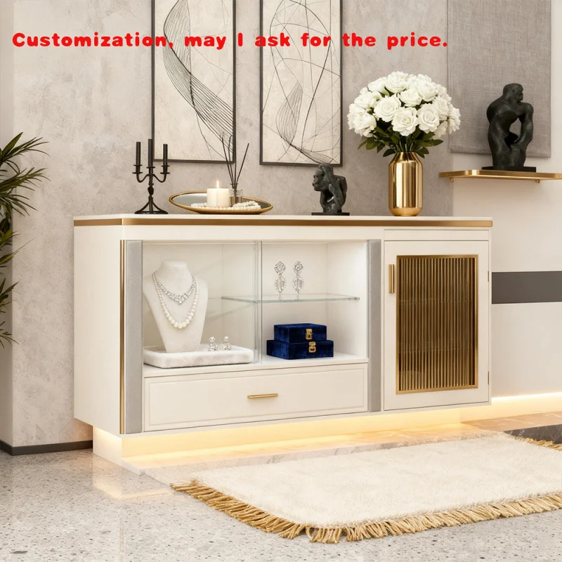 

custom.Customizable Floor-standing Luxury Jewelry Display Cabinet Shopping Mall Counter Private Customization Showcase
