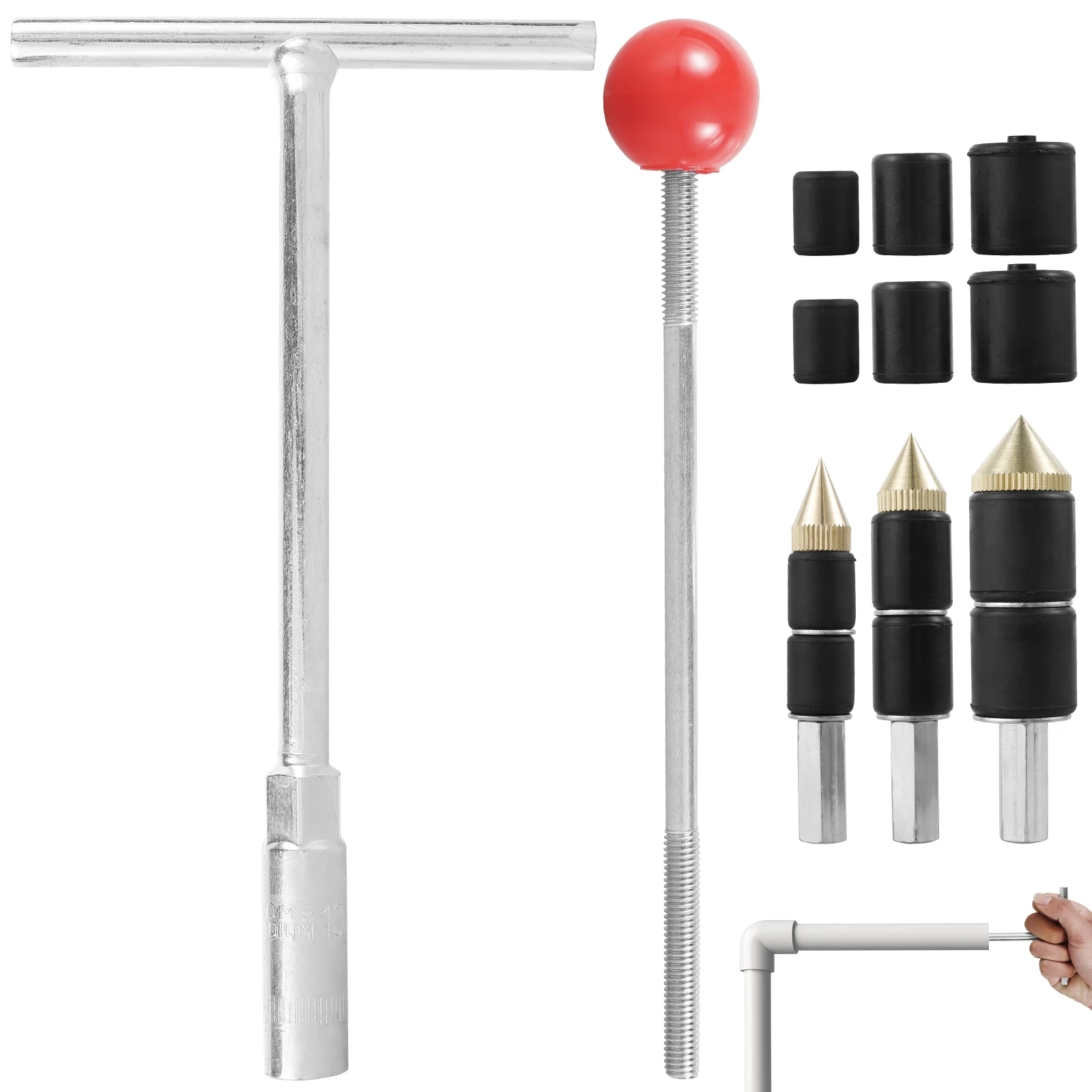 11Pcs Emergency Pipe Water Stopper Kit Stainless Steel Hot Melt Water Stop Needle Plugging Water Tool for Kitchen Floor Bathroom