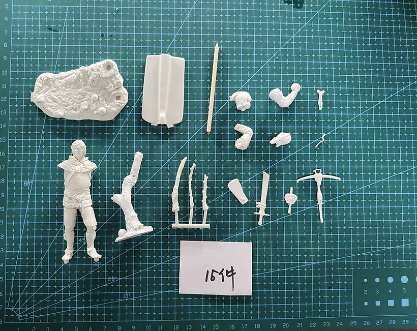 Soldier in resina 1/24 antico ufficiale FANTASY SOLDIER modello crossbowman medievale Kit di costruzione di Figure non verniciato non assemblato