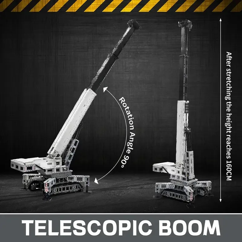 MOLD KING 17002 Giocattoli Tecnici Per Auto Il MOC-10123 RC Gru Motorizzata Liebher LTR 11200 Modello di Camion Building Blocks Regali Per Bambini