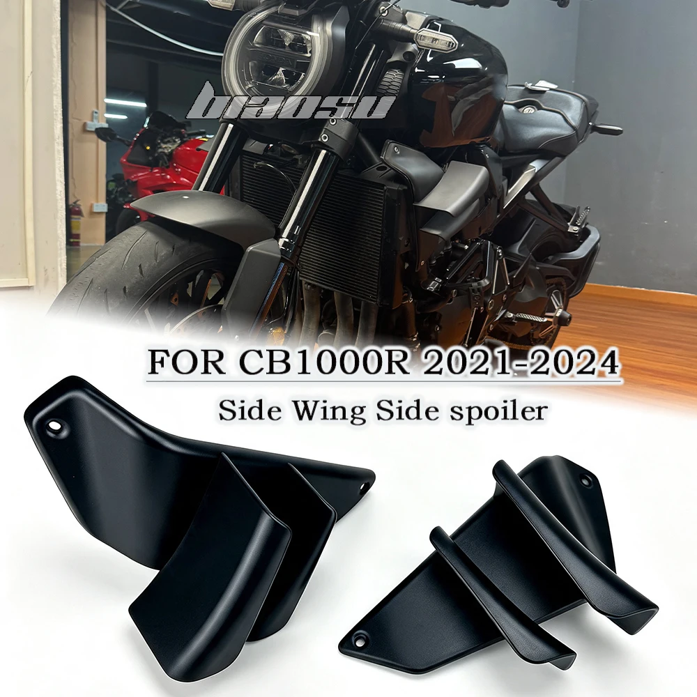 Fit For Honda CB1000R 2021-2024 Side Wing Side spoiler FRONTAL SPOILERS For CB1000R 2021 2024 Front spoiler Lower spoiler flank