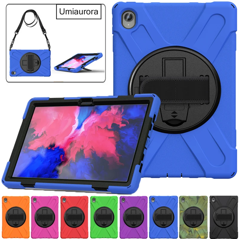 Для Lenovo Tab P11 Plus 11 дюймов TB-J607F J606 P11 Pro 11,5 дюймов J706F J716 сверхмощный защитный чехол для планшета с ремешком-подставкой противоударный Funda