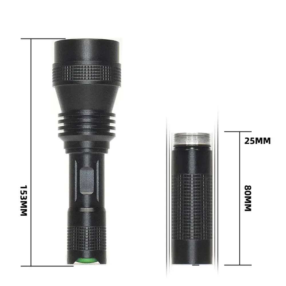 LED Tactical Hunting Flashlight White/Red/Green/850/940nm Infrared night USB Rechargeable Led Torch Lamp Night Scout Lights Set