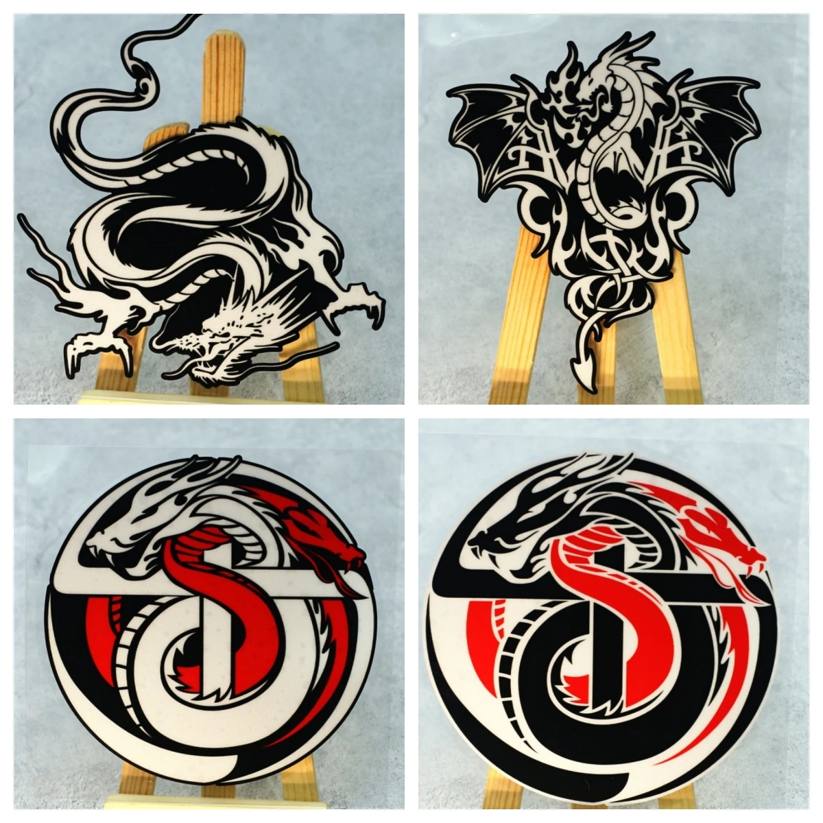 Chinese Looong Cool Dragon Animal Stickers Car Styling Vinyl Truck Auto Body Window Tail Tape