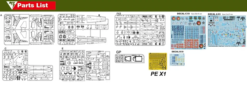 Storm Factory-kit de montaje de modelo de avión, F32003, US F-5E Tiger II Fighter 1/32