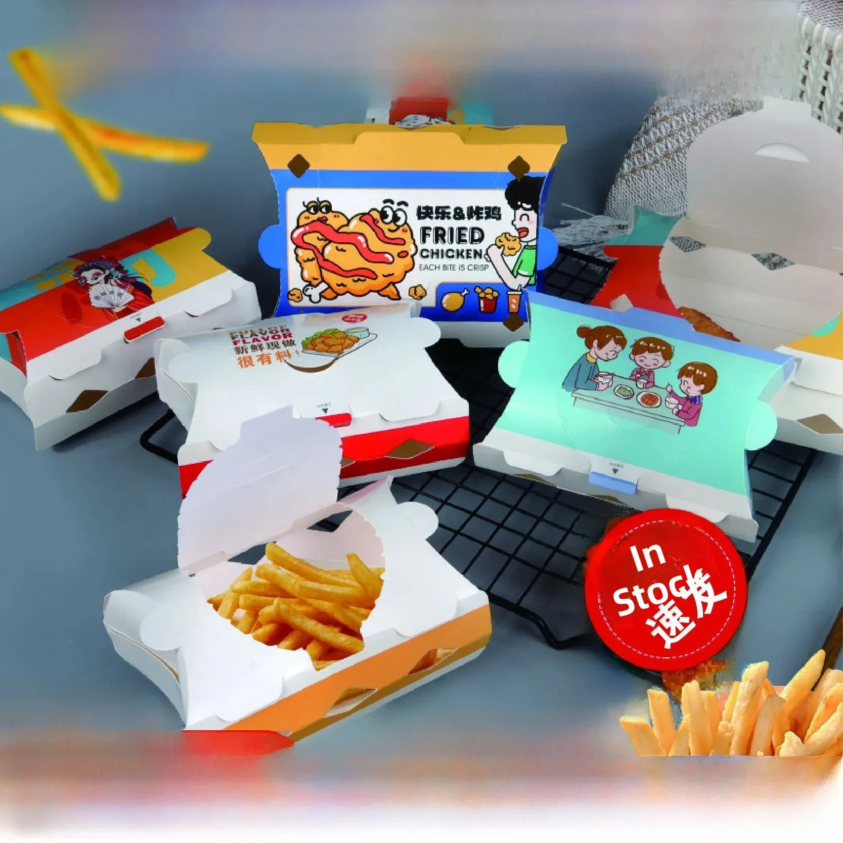 boite-d'emballage-jetable-pour-snacks-avec-couvercle-petite-moyenne-et-grande-taille-pour-frites-nuggets-de-poulet-ustensiles-de-cuisine