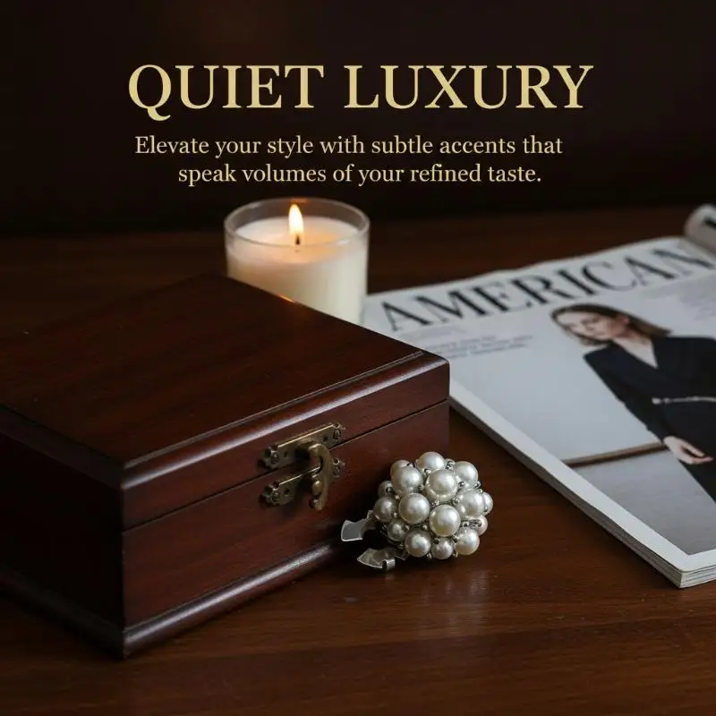 Men Pearl Cufflinks Button Cover Fashion Sleeve Button Cute Clothing Decor for Business Meeting Party and Travel