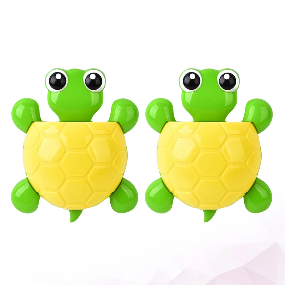 

2 Pcs Suction Toothbrush Holder Bathroom Cup Hanger for Kids Cute and Toothpaste Animal Teeth Child
