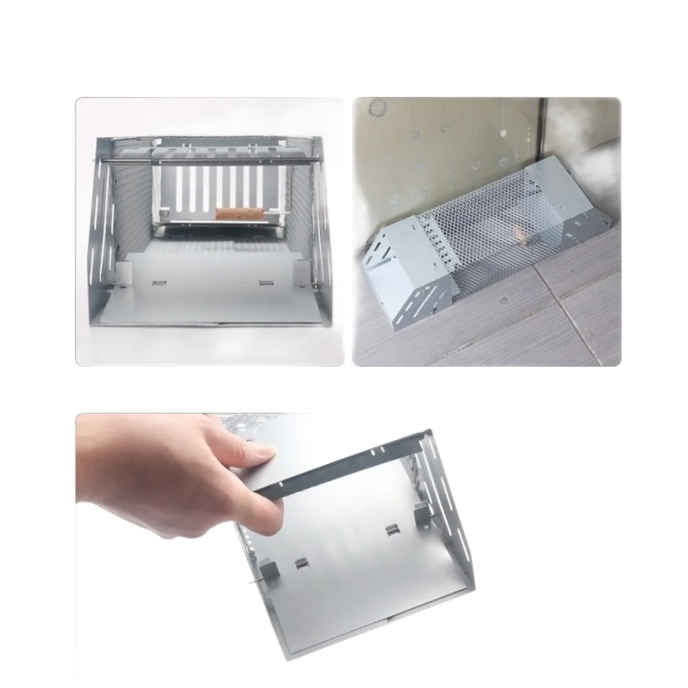 

Ловушка для животных Humane Catcher: высокоэффективное средство для борьбы с вредителями в доме, без повторного сброса, с высокочувствительным триггером и односторонним механизмом входа