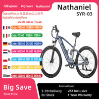 Nathaniel SYR-03 Electric Bike 1000W Motor 48V20Ah Battery 27.5 Inch Off-Road Bike with Softtail Shock Absorber Electric Bicycle