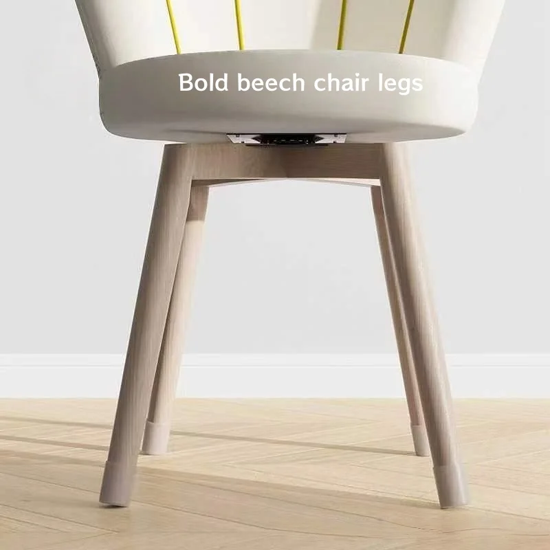 Make-upstoel, rugleuning voor thuis, draaibaar, eenvoudige nail art-kruk, lichte luxe, damesslaapkamer, kapstoel, bureaustoel