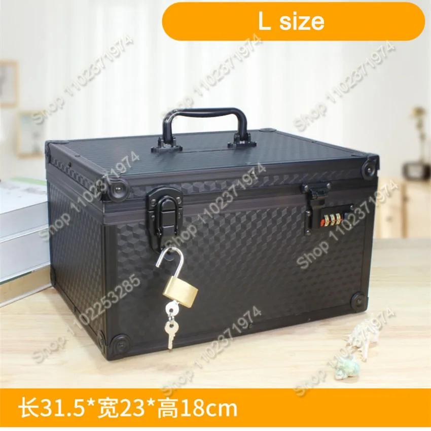 Home Money Safe Multifunctional Aluminum Password Money Box for Children and Adults Hidden Storage Secret With double lock