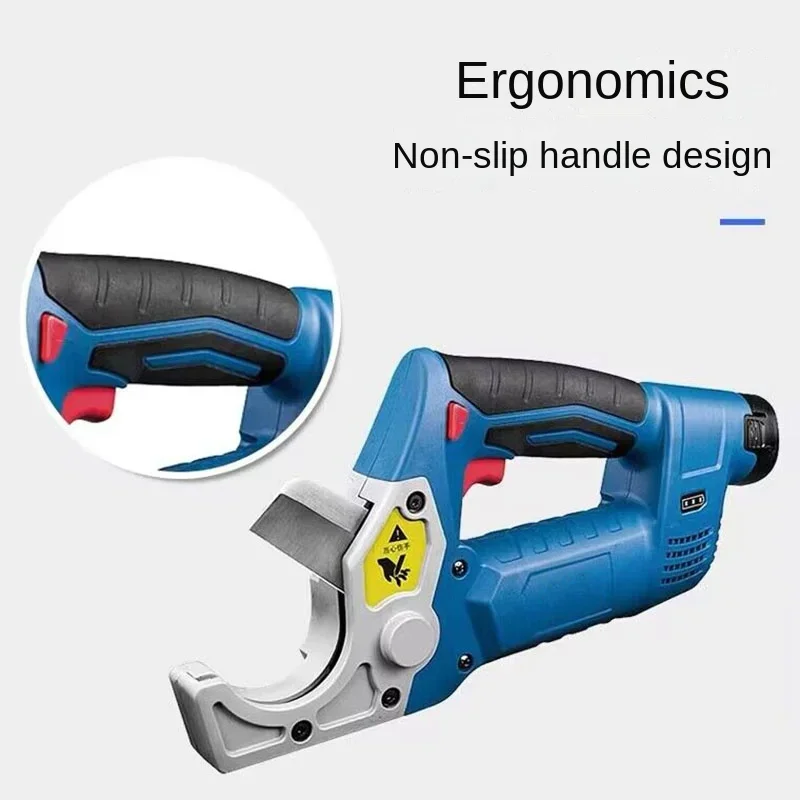 Rechargeable PVC cutter 12V lithium-ion fast cutting electric shear, suitable for 12-50Mm water pipelines