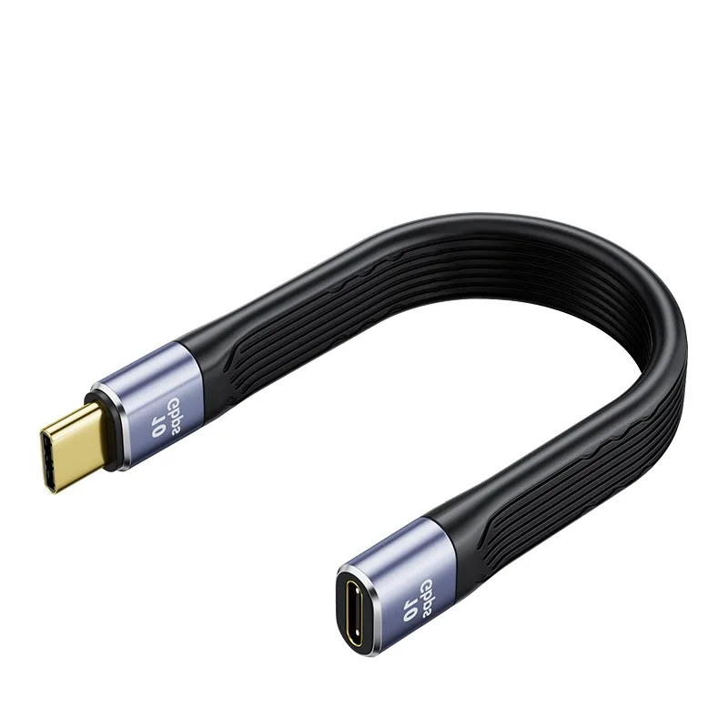 2PCS 10Gbps USB Type C 3.1 Transfer Data Cable 4K 60Hz Screen Projection Male To Female Extension Cable