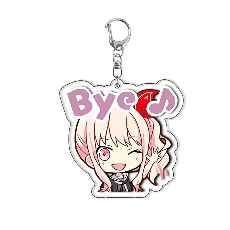 PJSK Project Sekai Nightcord At 25 Kawaii Anime Keychain For Akiyama Mizuki Key Chain Accessories Bag Pendant Keyring Fans Gift