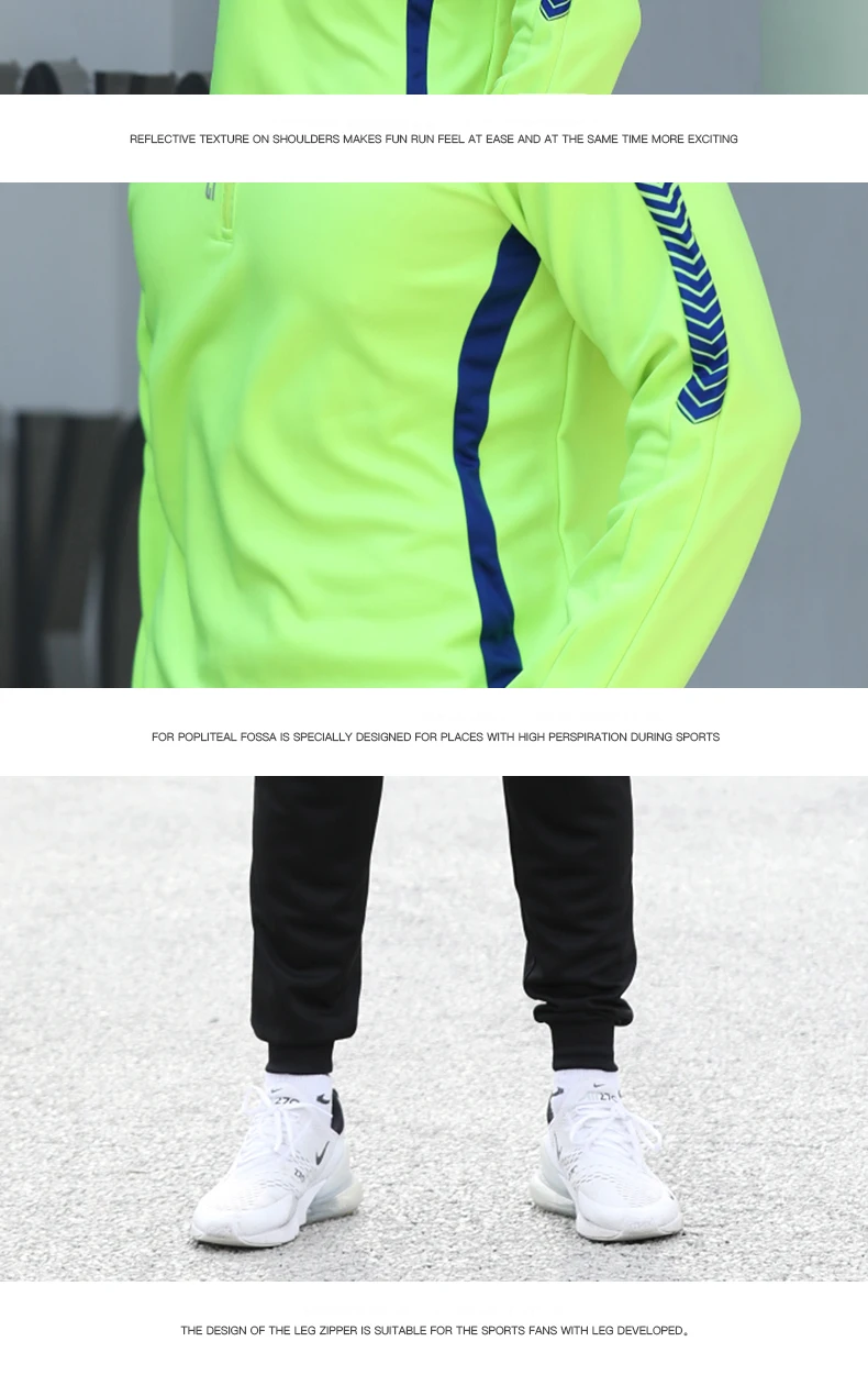 Hochwertige Fußballtrikots für Kinder und Erwachsene, 2-teiliges Set, Fußball-Kits, Herren- und Kinderlaufjacken, Sporttraining, Trainingsanzug, Uniformen, Anzug – Detail 18