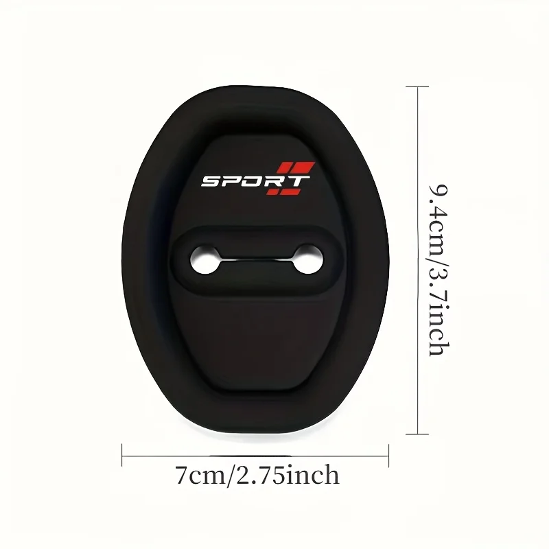 4-Piece Universal Car Silicone Door Lock Buckle Protector | Anti-Collision, Shock-Absorbing & Mute Buffering Pad