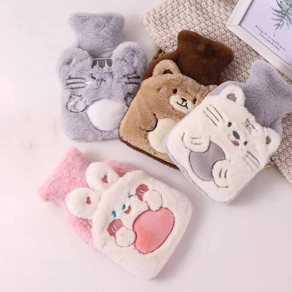 Cute Hot Water Bottle Warm Belly Treasure Cartoon Warmer Filled Explosion-proof Portable Winter Reusable Hand Warmer Outdoor