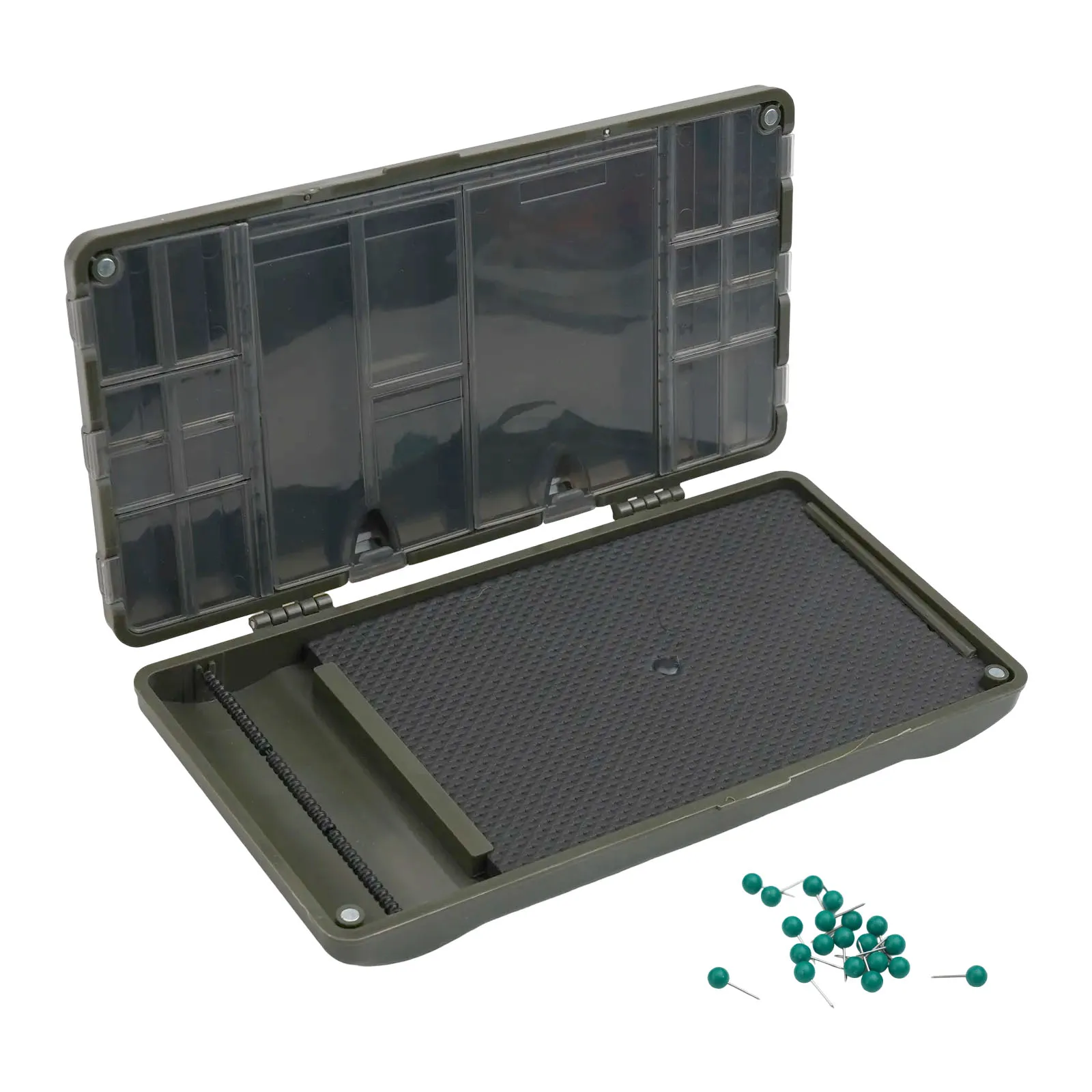 

Рыболовная часть, рыболовная коробка, 1 шт., 24*12,4*3,5 см, 346 г, новый полипропиленовый жесткий чехол для снастей, безопасный рыболовный ящик для сада