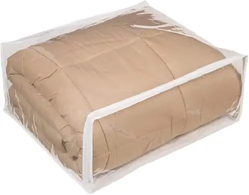 

Набор из 5 прозрачных виниловых сумок для хранения на молнии FBA, 24x20x11 дюймов