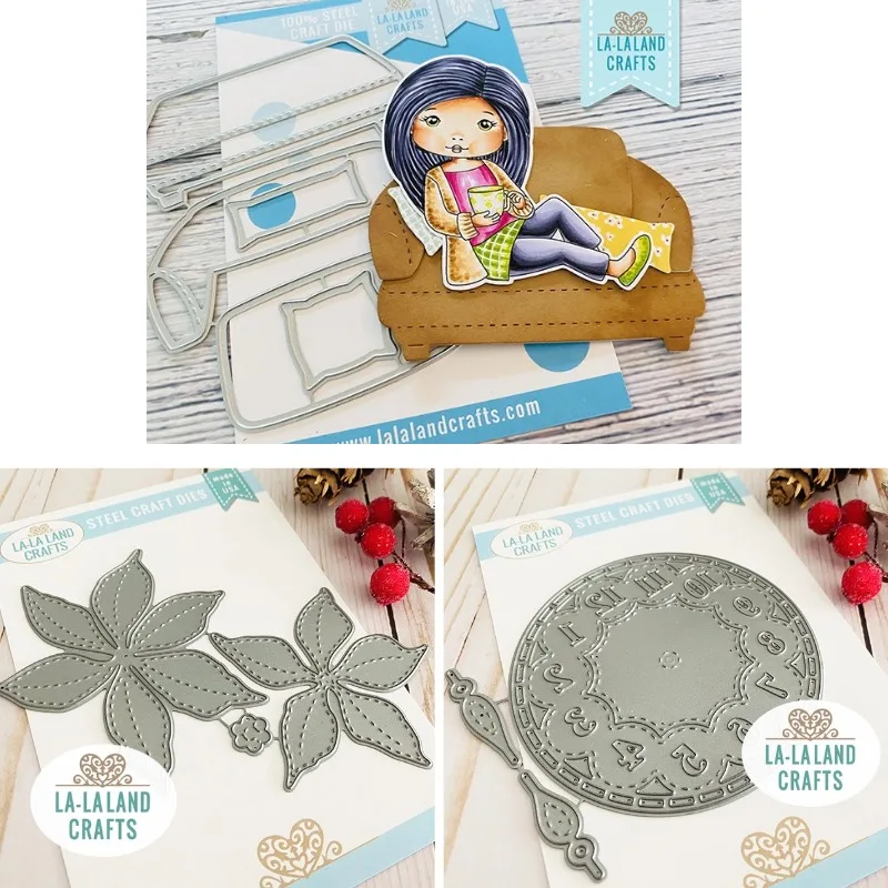Soft Sofa Comes with a Stool That Has Matching Pillows New Arrival 2026 Metal Cutting Die Scrap Booking DIY Decoration Craft