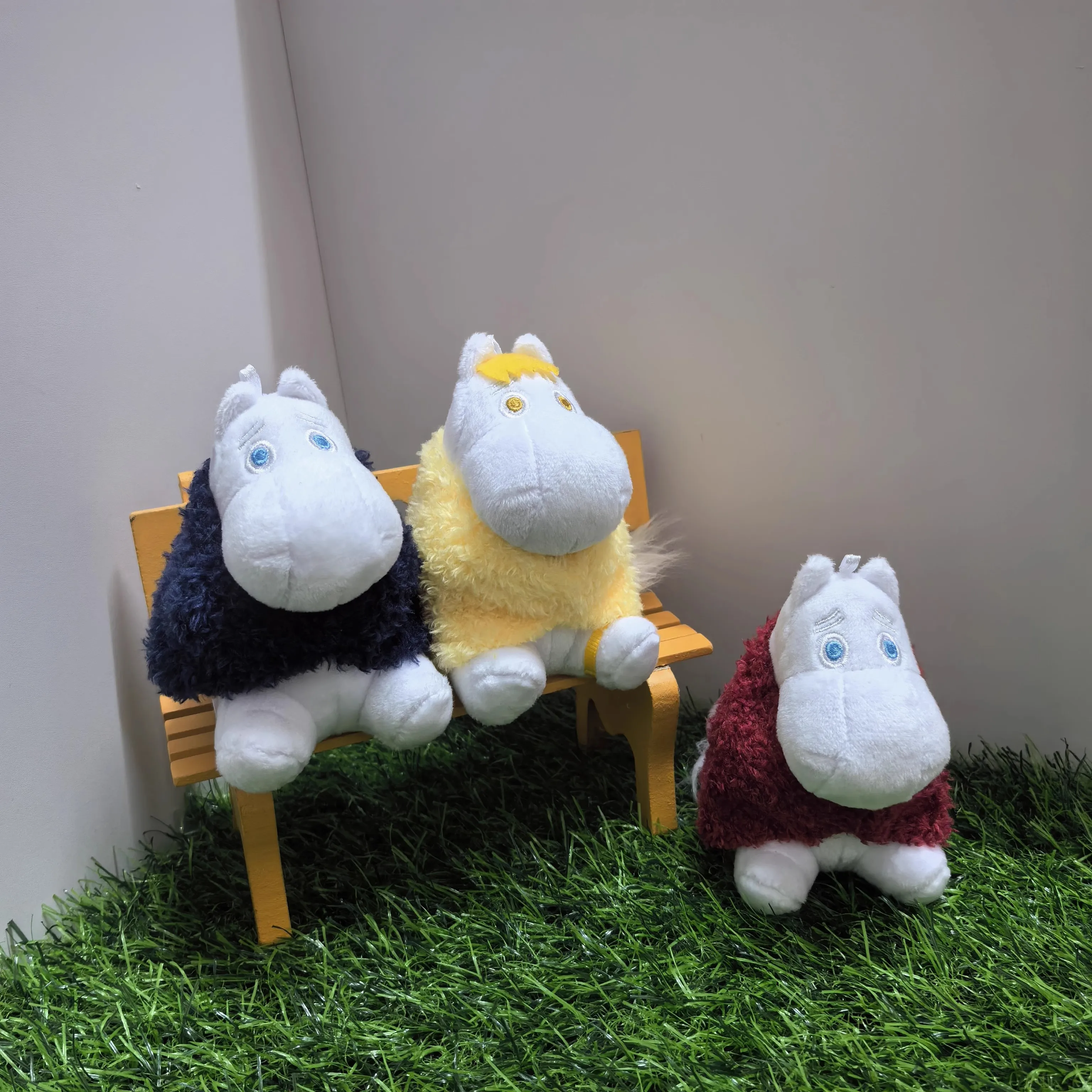 Leuke Anime Hippo Snorkmaiden MAMMA PAPPA Pluche sleutelhanger Kleine Hanger Kids Knuffels Voor Kinderen