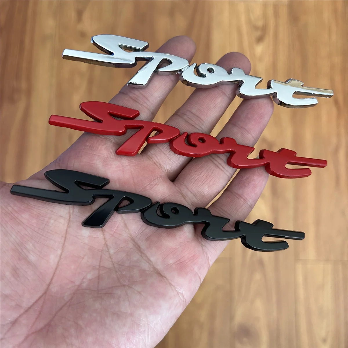 1x 3D Sport Car Stickers Car-styling Metal Motorcycle Racing Emblem Badge Sticker