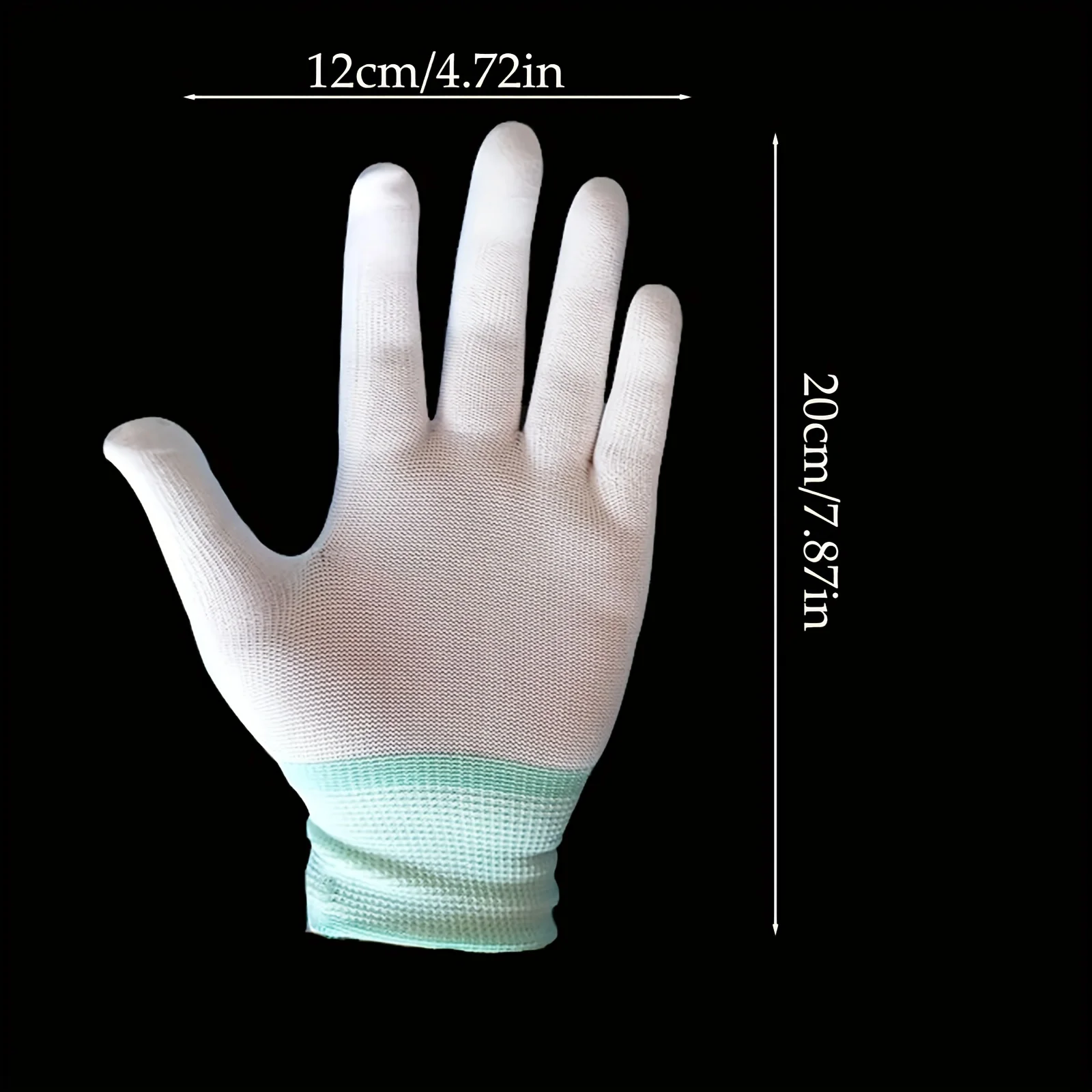 12/6/1Pairs House Cleaning Gloves White Nylon Sewing Glove Quilting Gloves For Warehouse Gardening