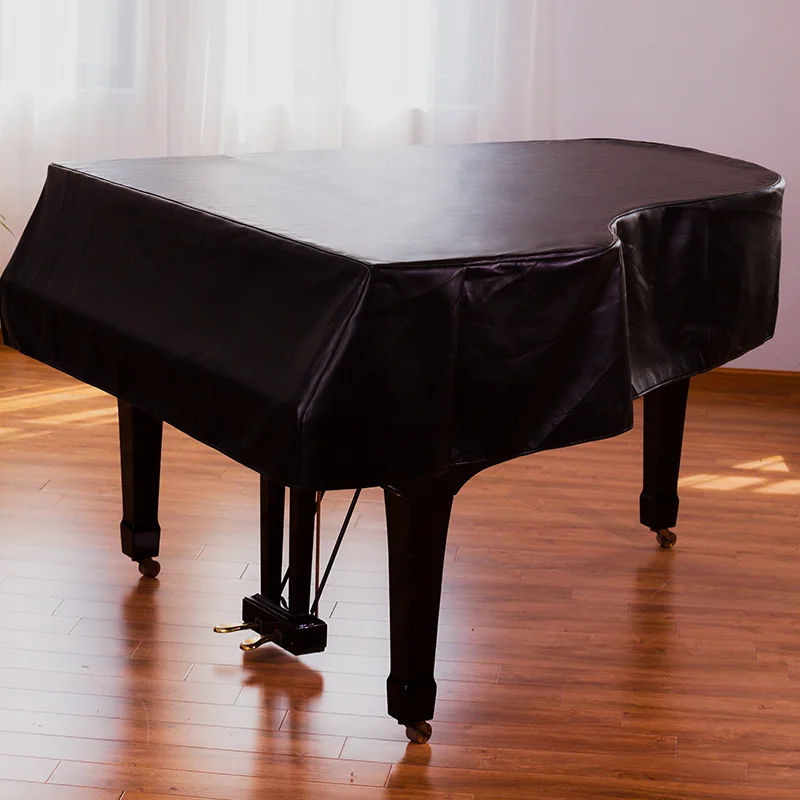 

Кожаный чехол для пианино. Высококачественный полное покрытие. Пылезащитный чехол для фортепиано. Ткань черного цвета.