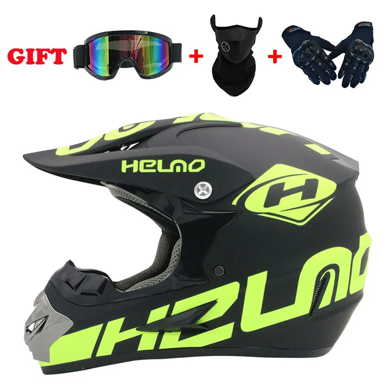 Man Woman Motocross Motorcycle Helmet ATV Motocross MTB MTB DH Racing Helmet Cross Helm Capacetes Send 3 pieces gift