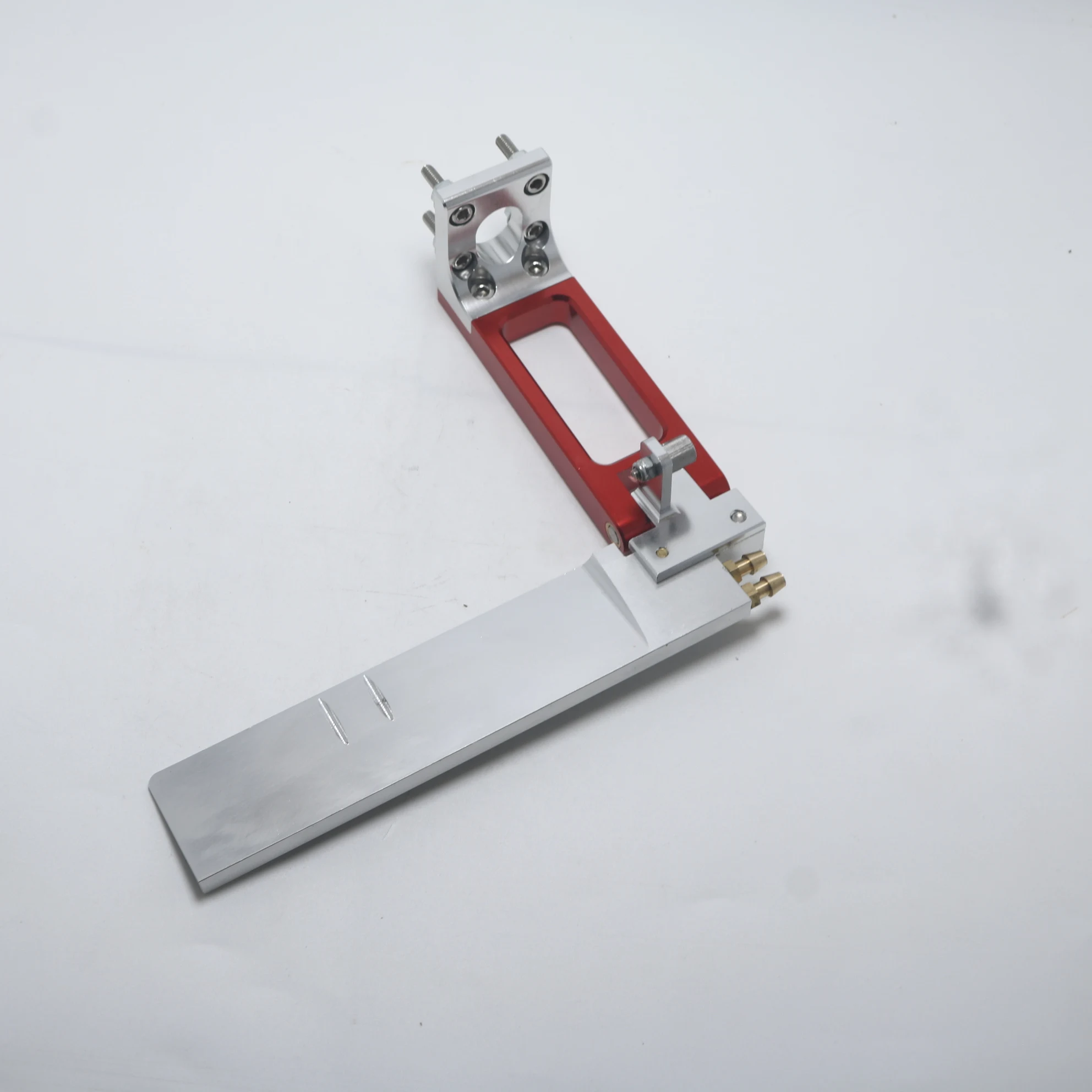 FVITEU Rc Gas Boat CNC Aluminum 127x160mm Rudder with Dual Water Pickup