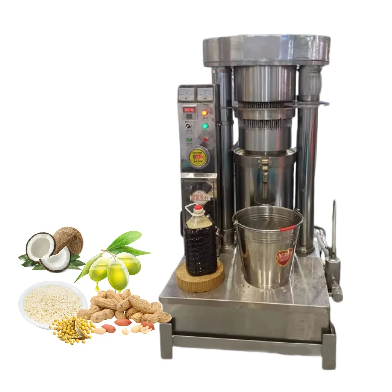 Hot Selling10kg-180kg/h Hydraulic Oil Press Sunflower Mill Groundnut Avocado Coconut Olive Palm Kernel Oil Extraction Machine