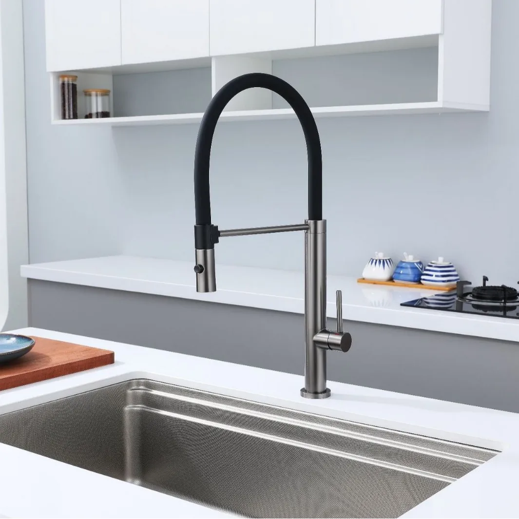 Kitchen Magnetic Dual Outlet Cold and Hot Water Faucet, Sink Spray Prevention Universal Rotating Kitchen Faucet