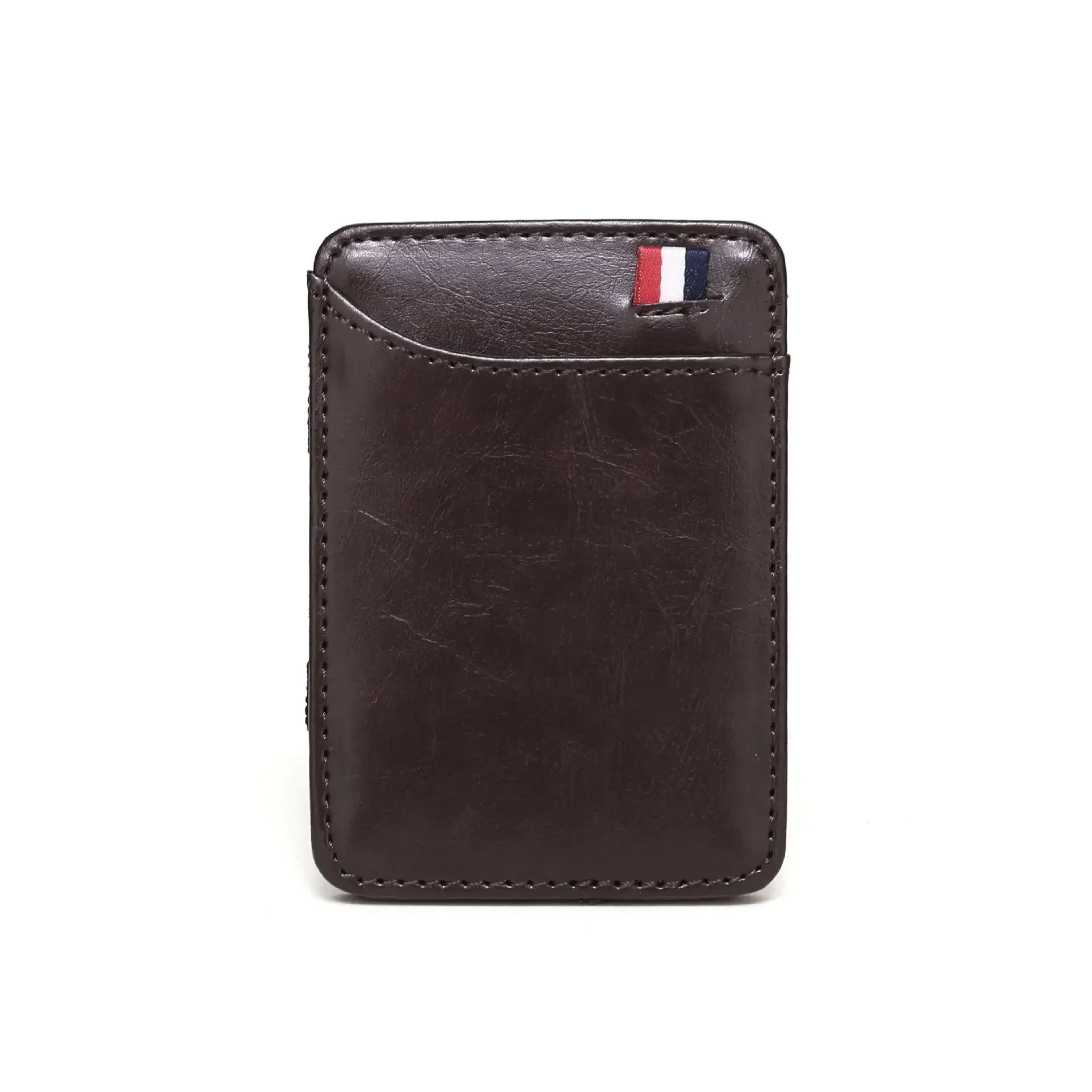 Store  New neutral card case, solid color PU leather magic wallet Store Store