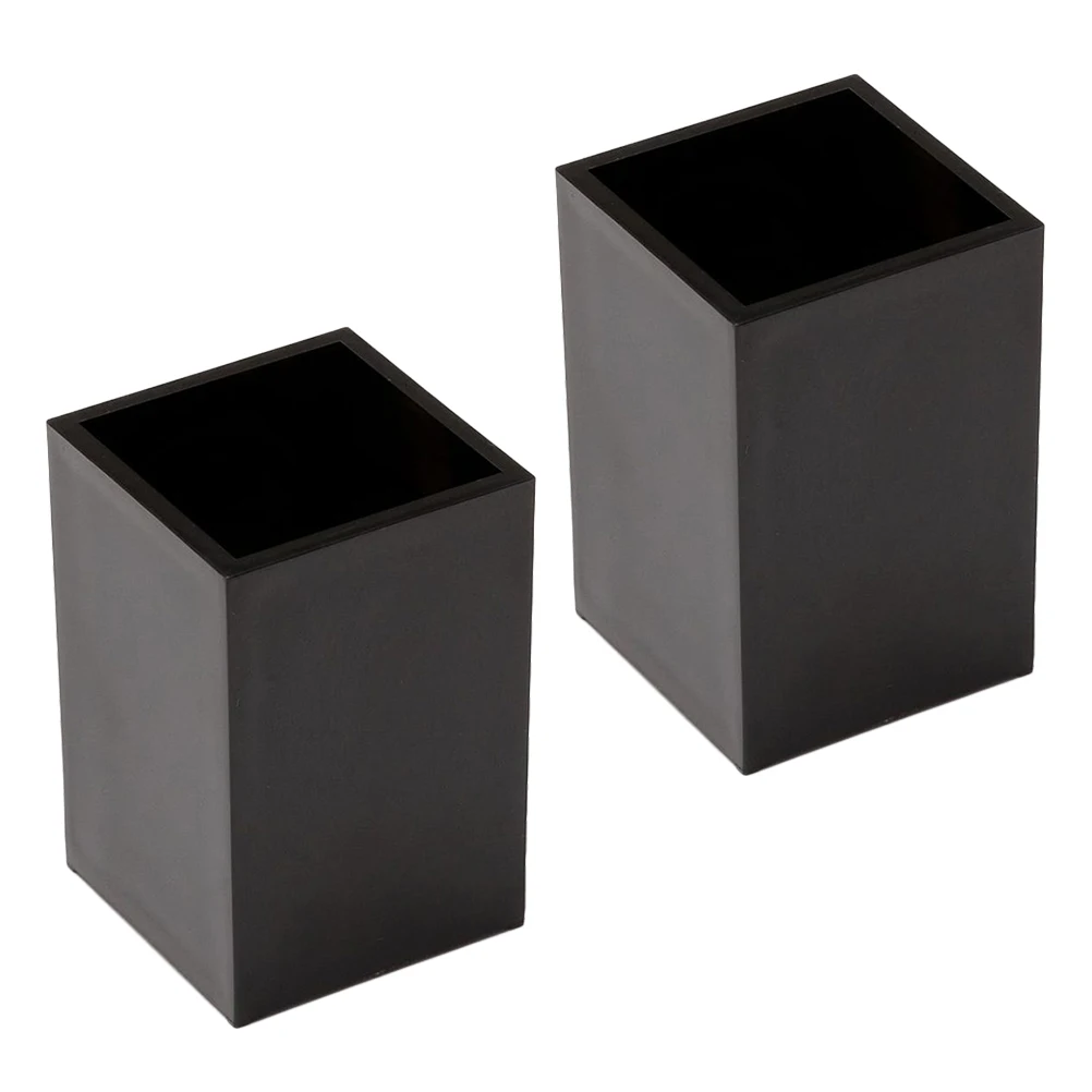 

2 Pcs Pen Storage Box Grooming Utensil Holder Plastic Pens for Desk Makeup Brush Holders Acrylic