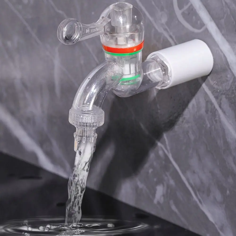 20/25mm Transparent Faucet Plastic Antifreeze Water Tap Durable Universal Garden Irrigation Connector Washing Machine Valve