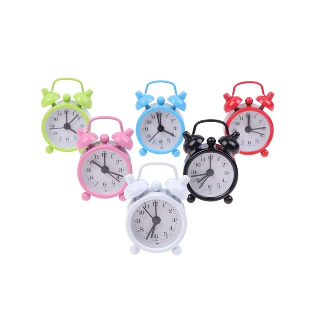 Multi-purpose Classic Mini Alarm Clock Silent Simple Bedside Alarm Clock Cute Small Table Clock Bedside