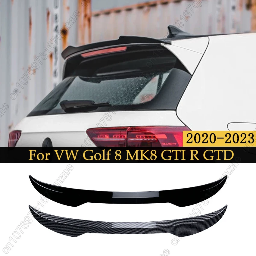 

Maxton Style For VW Volkswagen Golf 8 MK8 GTI R GTD 2020-2023 Rear Roof Spoiler Wing Rear Spoiler Cap Rear Trunk Lip Extension