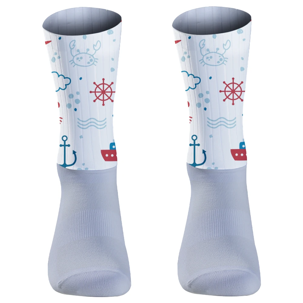 Calcetines de ciclismo para hombre y mujer, medias con diseño del Día de los muertos, ideal para regalo, primavera, verano, otoño e invierno, novedad