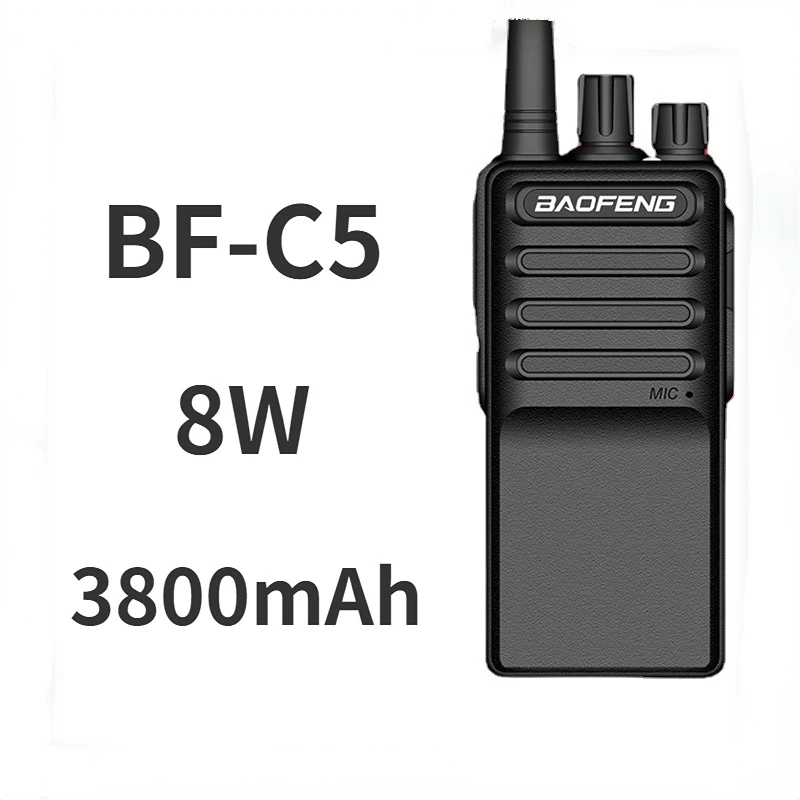 

Baofeng-BF-C5 Portable Walkie Talkie, UHF, 400-470MHz, Two Way Radio, 16CH FM Transceiver, CB Radio Interphone, Mini FM