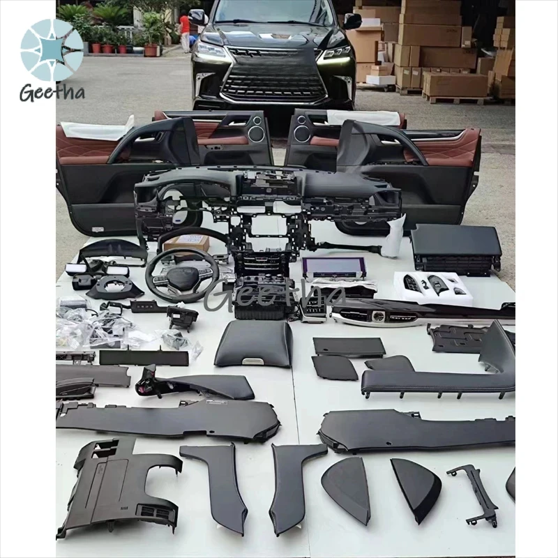 Penjualan Terlaris Pabrik Untuk Modifikasi Interior Jok Kulit Navigasi, Konversi Setir, Upgrade Lx570, Modifikasi Interior 22