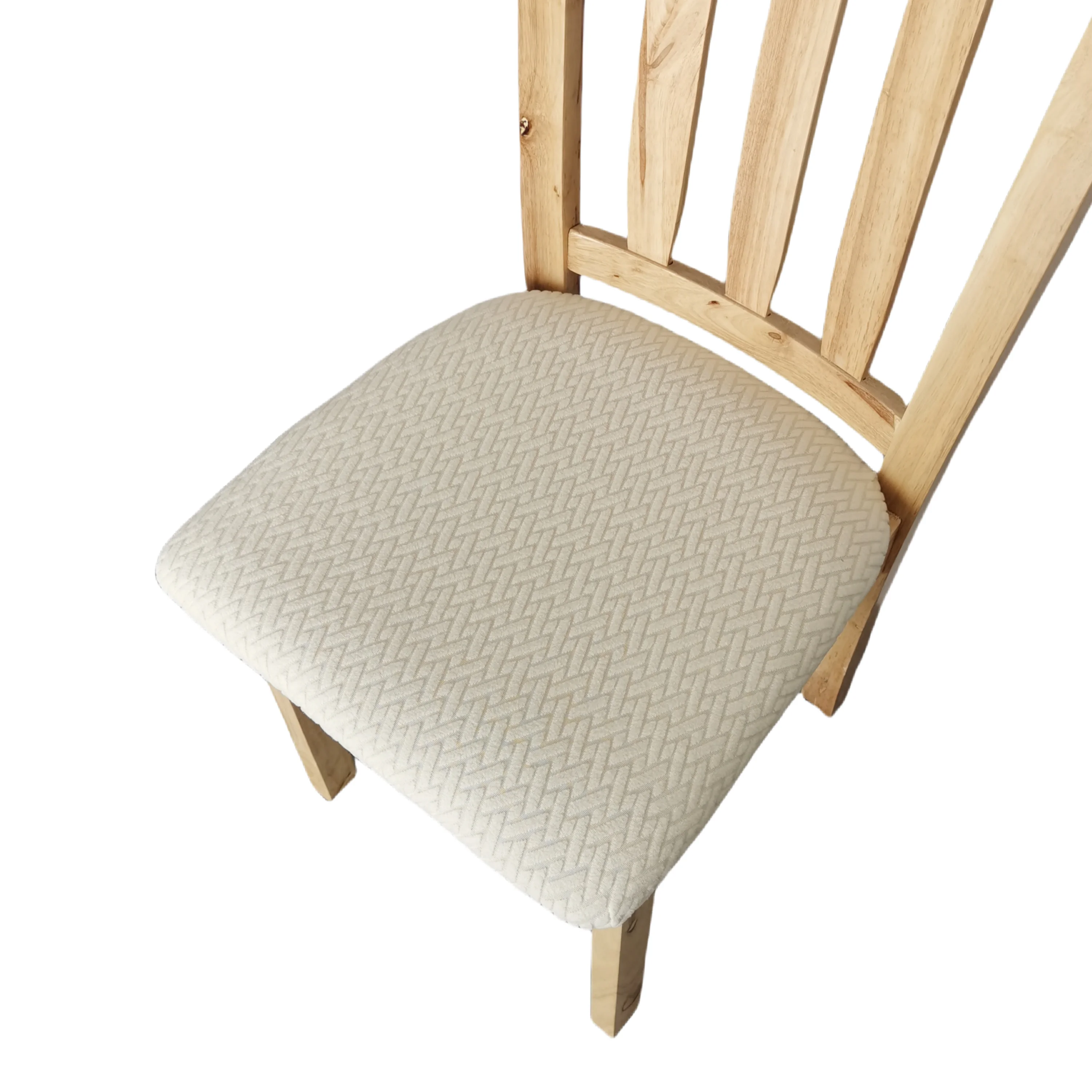 Thickened Chair Cover, Solid-Color Chair Seat Cushion Cover Suitable for All Seasons, Jacquard Elastic Chair Cushion Cover for D