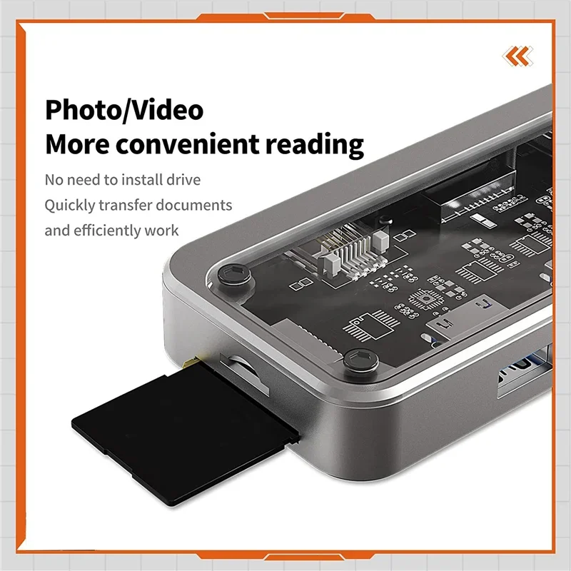 محطات إرساء الكمبيوتر المحمول 10 في 1 USB C لشاشات مزدوجة 100 وات PD شحن، RJ45، صوت