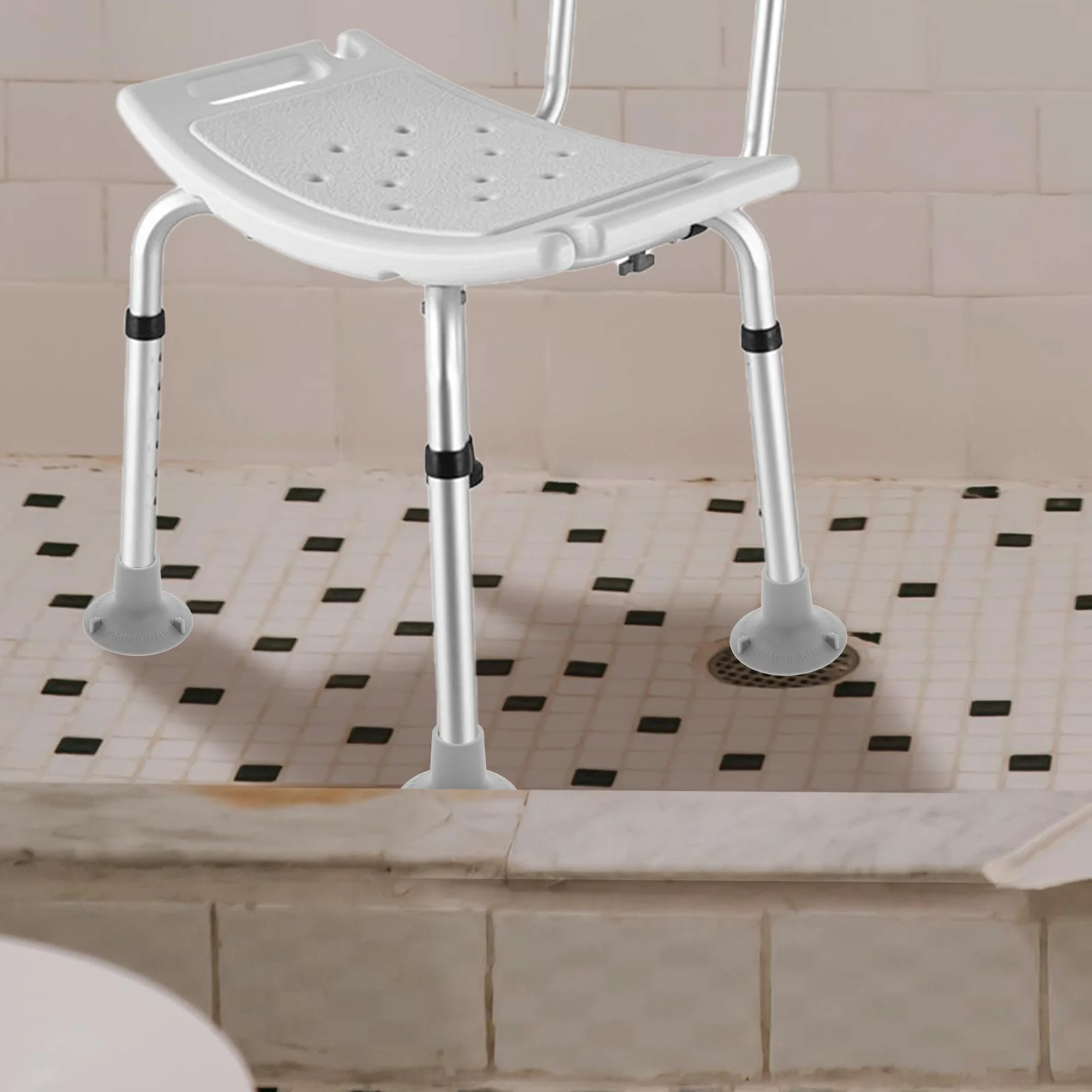 4 Pcs Shower Chair Leg Covers Felt Pads for Hardwood Floors Protectors Clawfoot Tub Drain Kit Feet Furniture