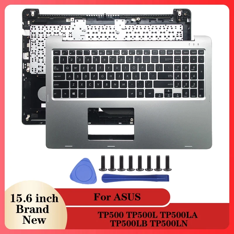 

NEW Laptop Palmrest Upper Case With US keyboard For ASUS TP500 TP500L TP500LA TP500LB TP500LN Silver