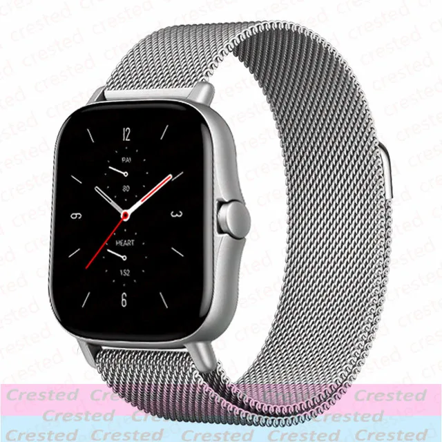 20mm/22mm milanese band For Amazfit GTS/2/2e/4/3/GTS2 Mini/GTR 42mm/GTR2/4/3/Pro stratos Metal Watch Bracelet Amazfit bip strap