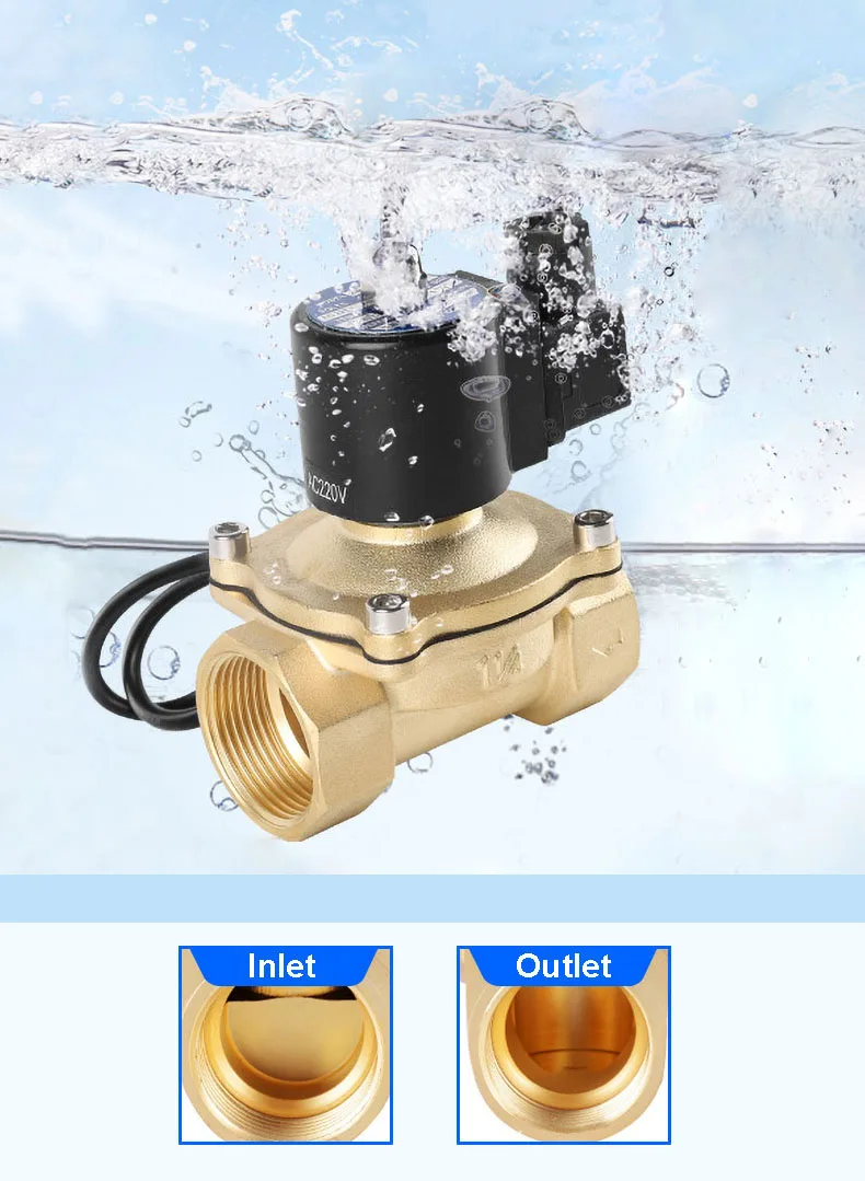 Detalhe 1 de Válvula solenoide 1/2'' Água e vapor