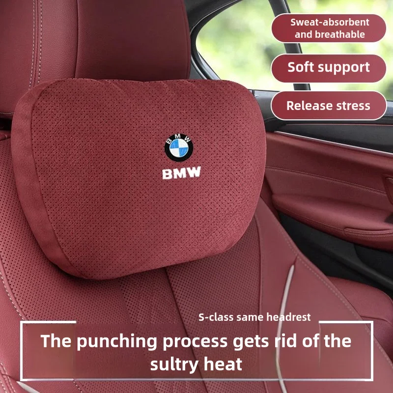 For BMW M E36 E39 E46 E60 E72 E87 E90 E92 F01 F02 F10 F12 F20 F30 F33 Auto Headrest Neck Support Lumbar Cushion Soft Neck Pillow