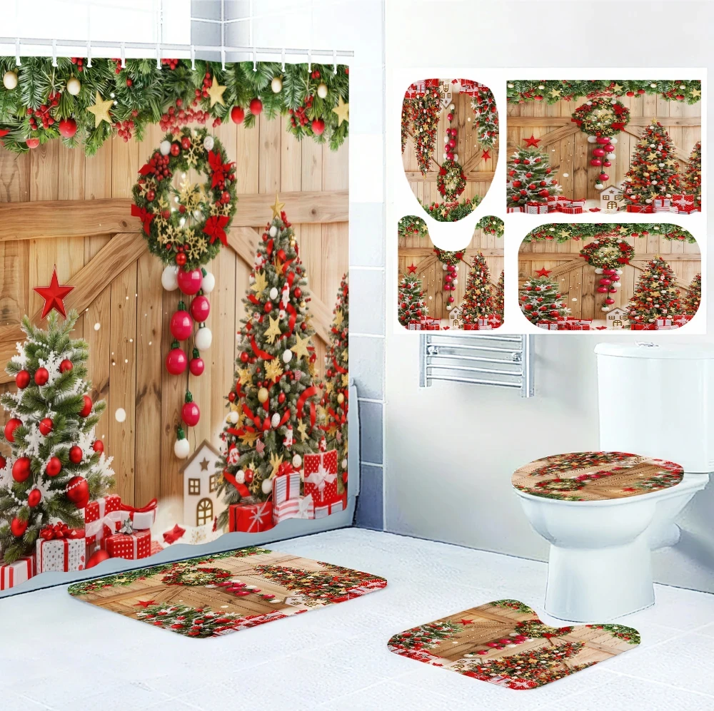 4Pc Christmas Bath …